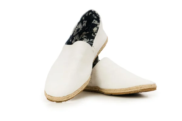 Erkek ayakkabıları üzerinde beyaz izole — Stok fotoğraf