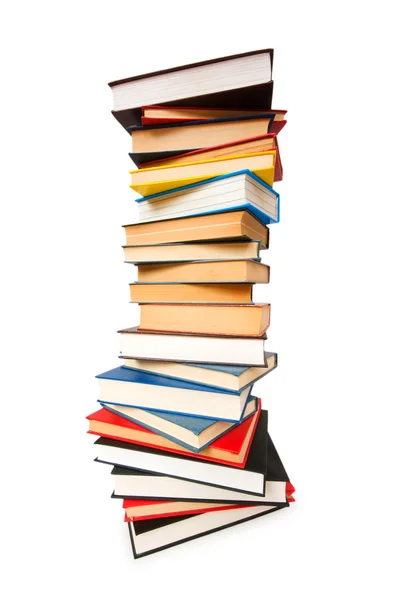Stack di libri isolati — Foto Stock