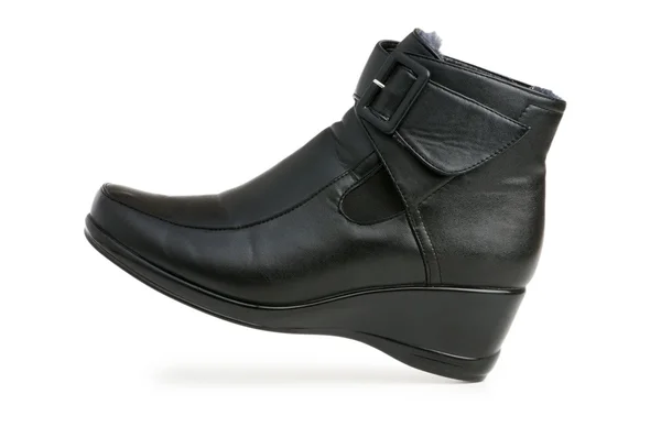 Zapatos negros aislados en el blanco —  Fotos de Stock