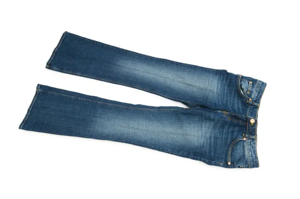 Par de jeans aislados en el blanco —  Fotos de Stock