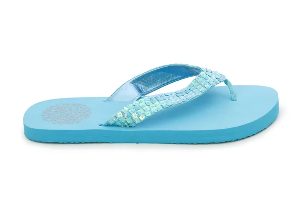 Yaz ayakkabı üzerinde beyaz izole — Stok fotoğraf