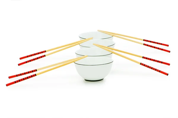 茶碗やお箸の分離 — ストック写真