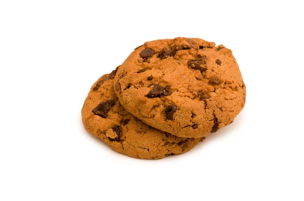 チョコレート クッキー、白で隔離されます。 — ストック写真