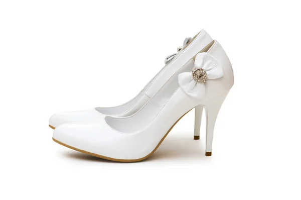 Zapatos de mujer aislados en el blanco — Foto de Stock