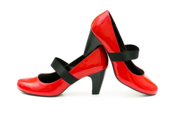 Kvinna skor isolerat på vita — Stockfoto