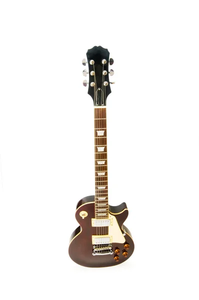 Rocková kytara izolovaných na bílém — Stock fotografie