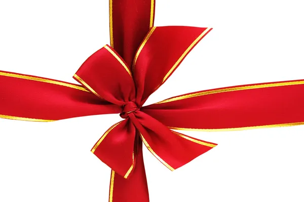 Close up of the gift box with ribbon — Stock Photo, Image
