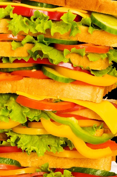 Close up of big sandwich — Stock fotografie
