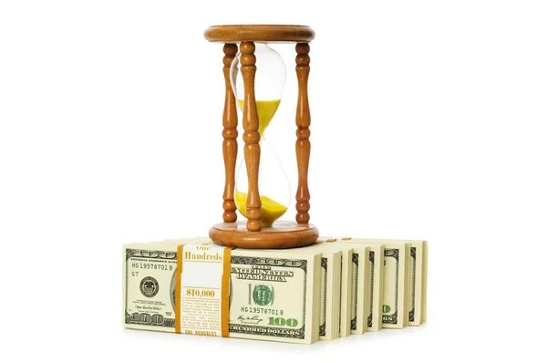Čas je pojem peníze s dolary — Stock fotografie
