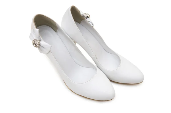 Buty kobieta na białym tle — Zdjęcie stockowe