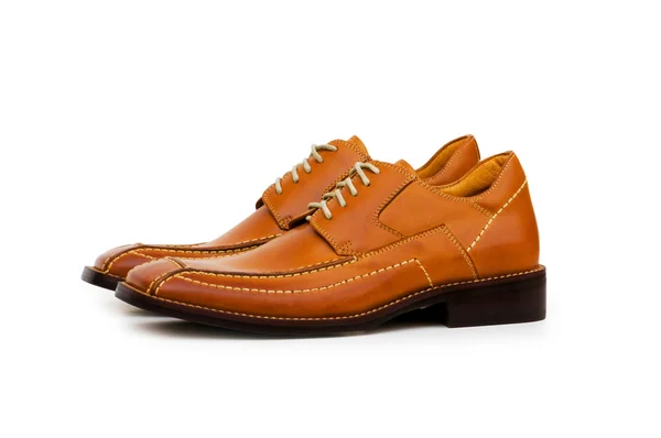 Elszigetelt fehér narancssárga cipő — Stock Fotó