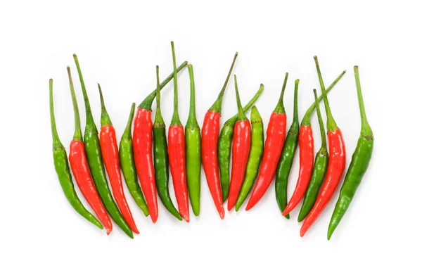 Chiles rojos aislados — Foto de Stock