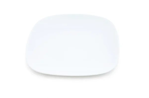 Plate isolated on the white — 스톡 사진