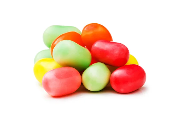 Various jelly beans isolated — Stock Photo, Image