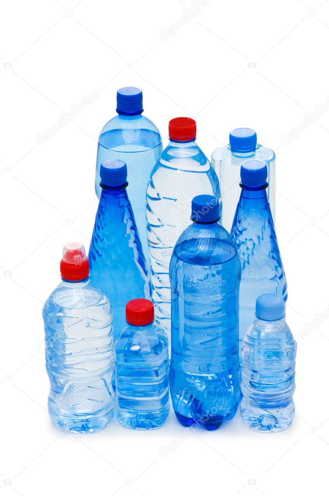 Download Bottles of water isolated — Stock Photo © Elnur_ #1936641