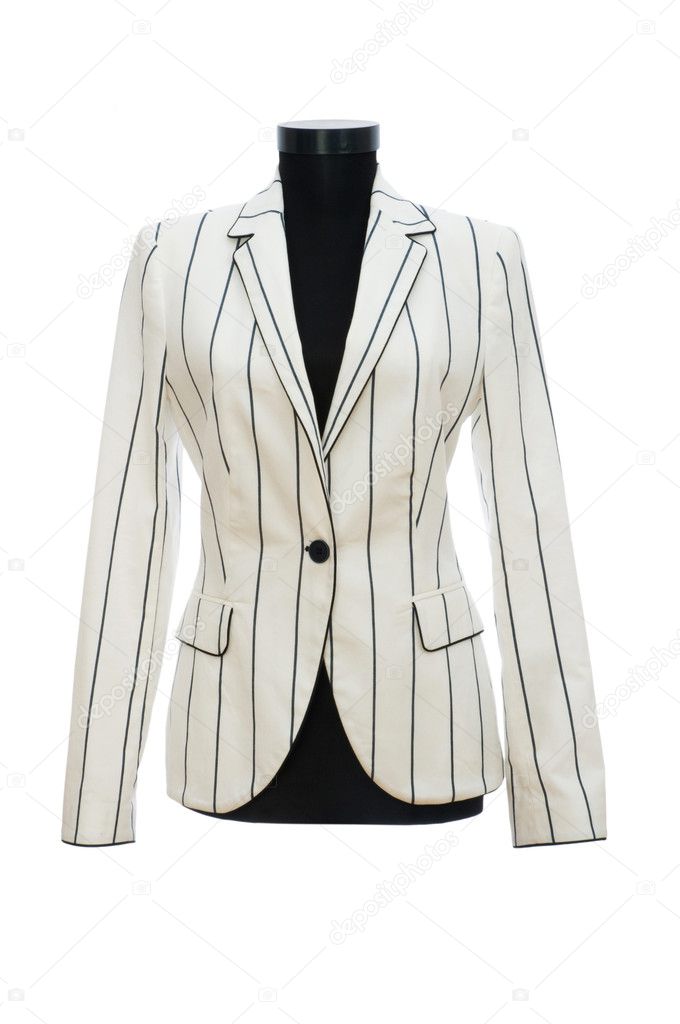 Stylish jacket isolated on the white