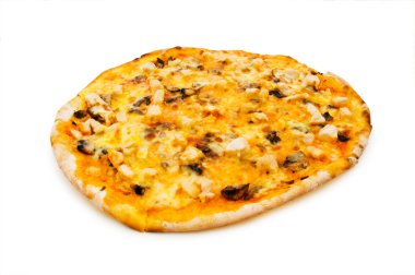 yuvarlak pizza izole