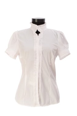 üzerinde beyaz izole kadın gömleği