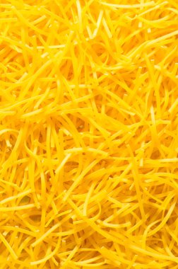 Extreme close up of yellow pasta clipart