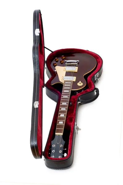 Guitarra de rock isolada no branco — Fotografia de Stock