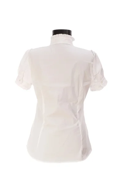 Kvinna skjorta isolerat på vita — Stockfoto