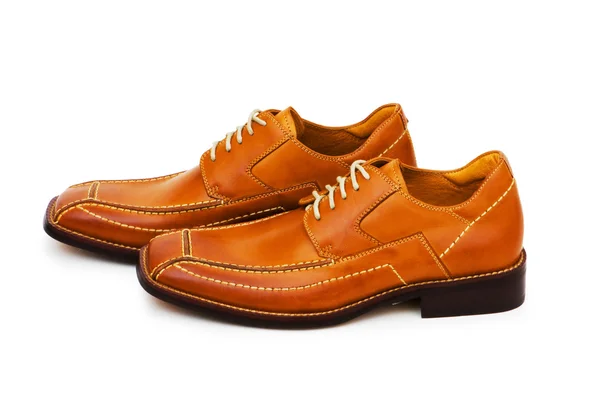 Oranžové boty izolovaných na bílém — Stock fotografie