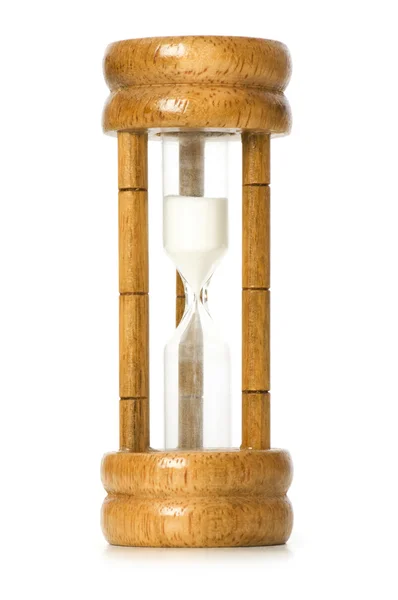 Деревянные песочные часы — стоковое фото