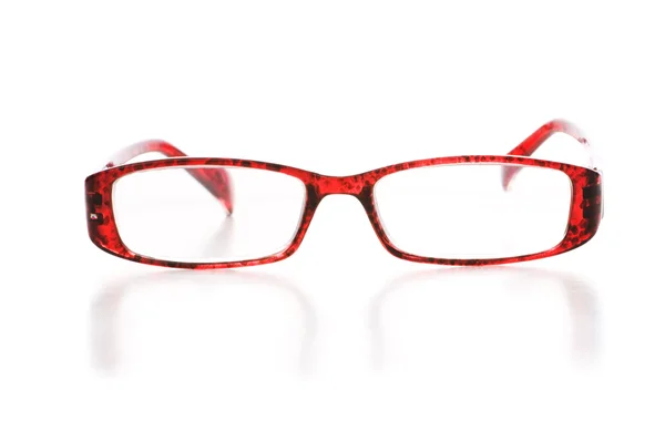Óculos ópticos isolados no branco — Fotografia de Stock