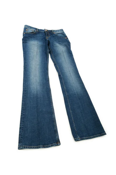 Par de jeans aislados en el blanco — Foto de Stock
