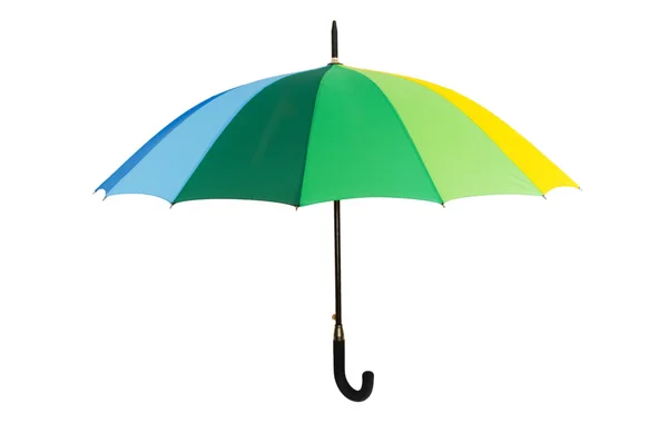 Цветной зонтик, изолированный на белом — стоковое фото