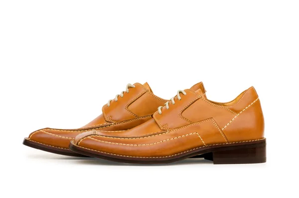 Sapatos laranja isolados no branco — Fotografia de Stock