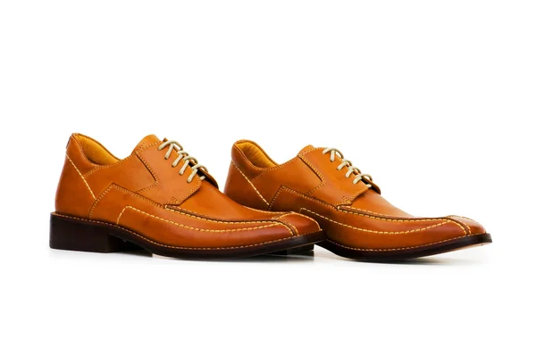 Zapatos naranjas aislados en el blanco — Foto de Stock