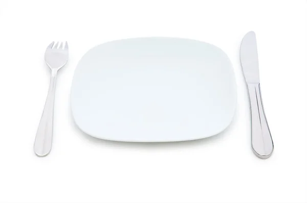 Set of table utensils isolated — Stock Photo, Image