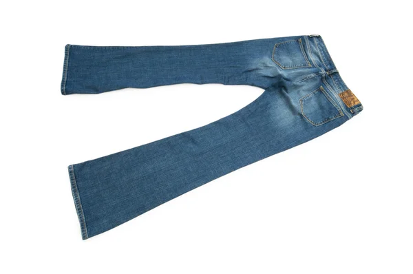 Paire de jeans isolés sur le blanc — Photo