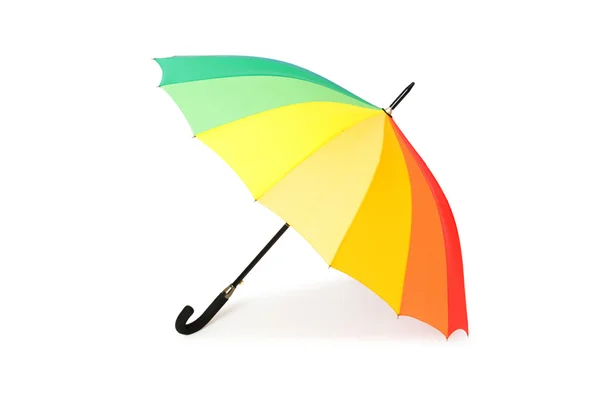 Colourful umbrella isolated — Stock Photo, Image