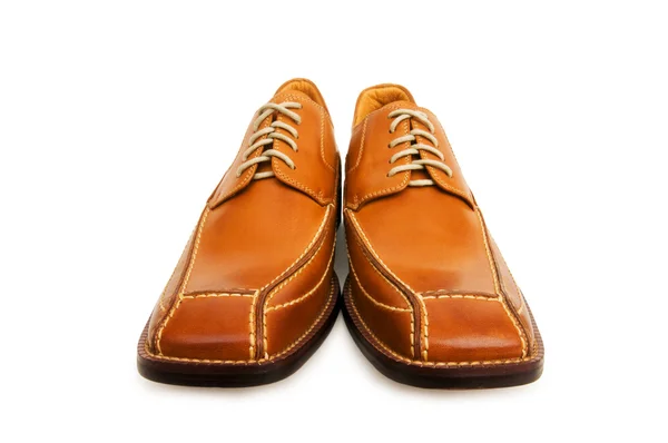 Πορτοκαλί παπούτσια απομονωμένη στο λευκό — Φωτογραφία Αρχείου