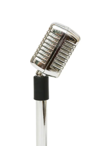 Microfono vintage isolato — Foto Stock
