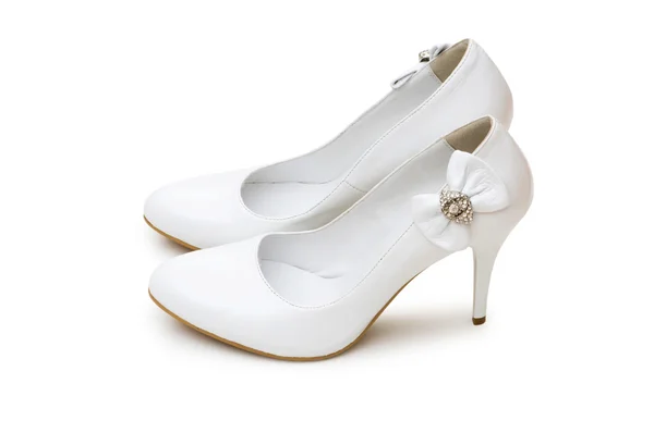 Zapatos de mujer aislados en el blanco — Foto de Stock