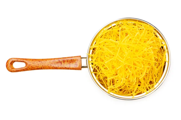 Spaghetti pot geïsoleerd op de witte — Stockfoto