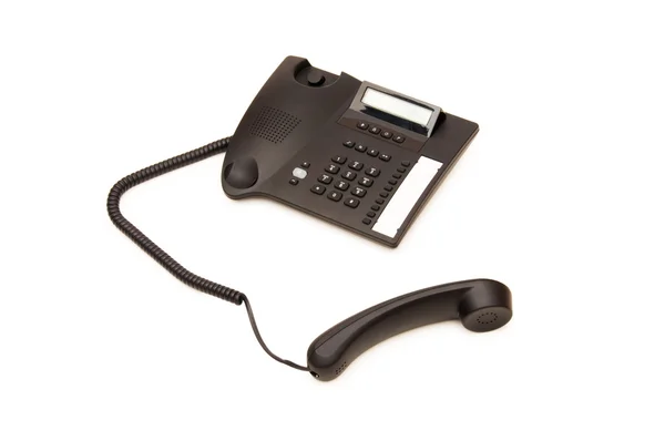 Teléfono de oficina aislado en el blanco — Foto de Stock