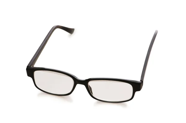 Occhiali ottici isolati sul bianco — Foto Stock
