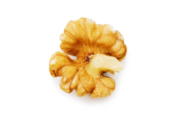 Čerstvé vlašské ořechy, izolované na bílém — Stock fotografie