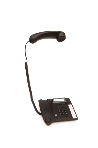 Büro-Telefon isoliert auf dem weißen — Stockfoto