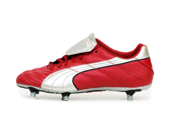 Fotbalová obuv izolovaných na bílém — Stock fotografie