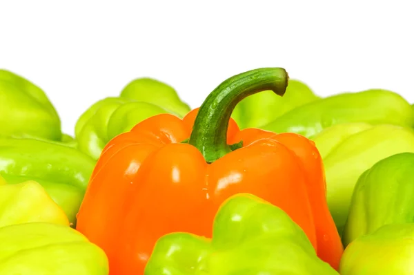 Πιπεριές, απομονωμένη στο λευκό — Φωτογραφία Αρχείου