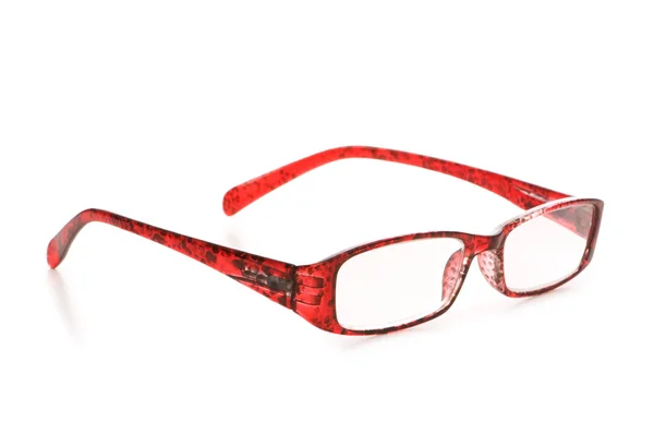 Óculos ópticos isolados no branco — Fotografia de Stock