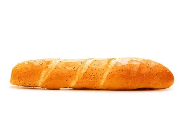 Φρέσκο ψωμί που απομονώνεται στο λευκό — Φωτογραφία Αρχείου