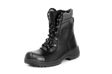 Heavy duty boots isolated on the white clipart