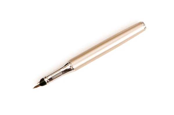 Penna di scrittura isolata sul bianco — Foto Stock