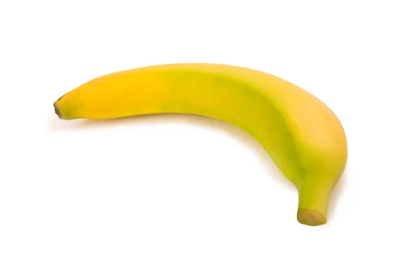 Banano amarillo aislado en el blanco —  Fotos de Stock